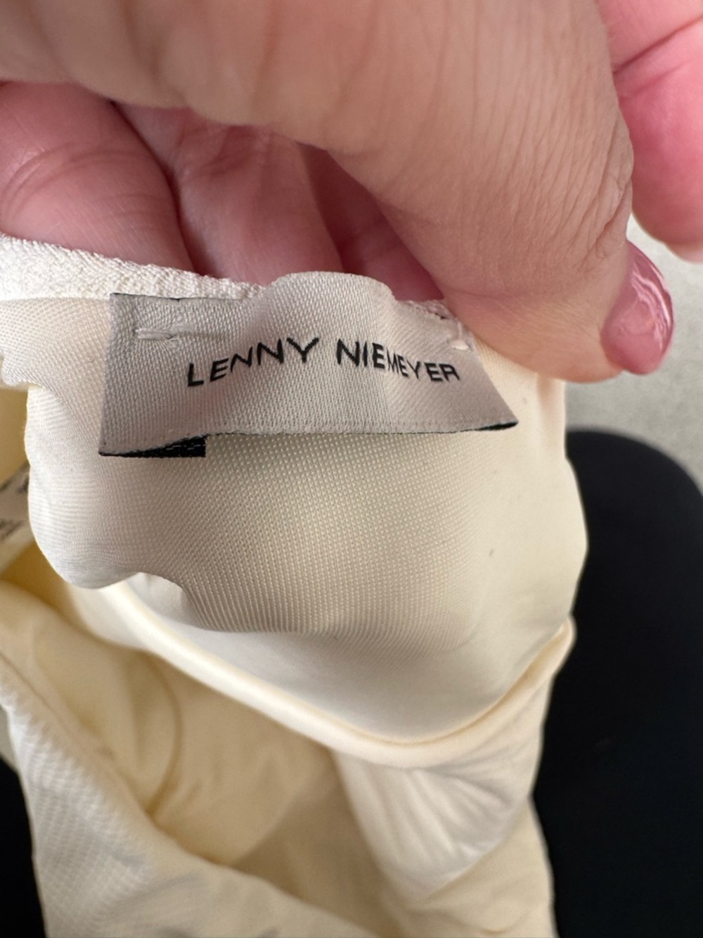 Lenny Niemeyer Ivory Textured Scoop Back One Piece Swimsuit S - Picture 10 of 11
